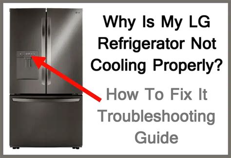 Lg fridge not cooling. Things To Know About Lg fridge not cooling. 